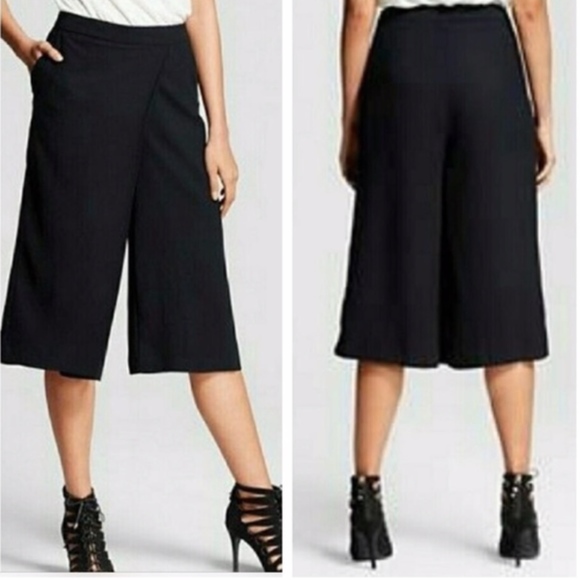 Who What Wear Pants - Who What Wear Black Culottes Capri